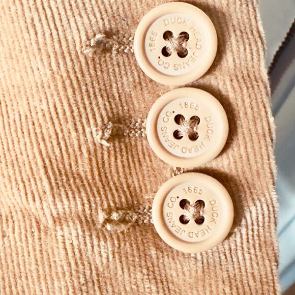 Duck Head Jeans Co Youth Corduroy Blazer Jacket XL Tan 2Button Wide Wale Cotton - Picture 5 of 7